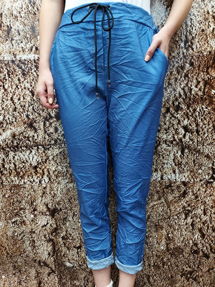 ELASZTIKUS, GUMIS DEREKÚ NŐI NADRÁG - Rainbow Trend Shop