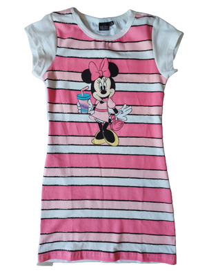 Minnie mouse mintás lányka pamut ruha