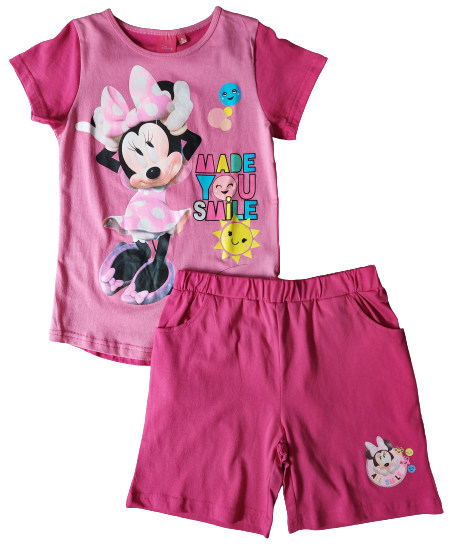 Disney Minnie mouse pamut lányka együttes  2 színben