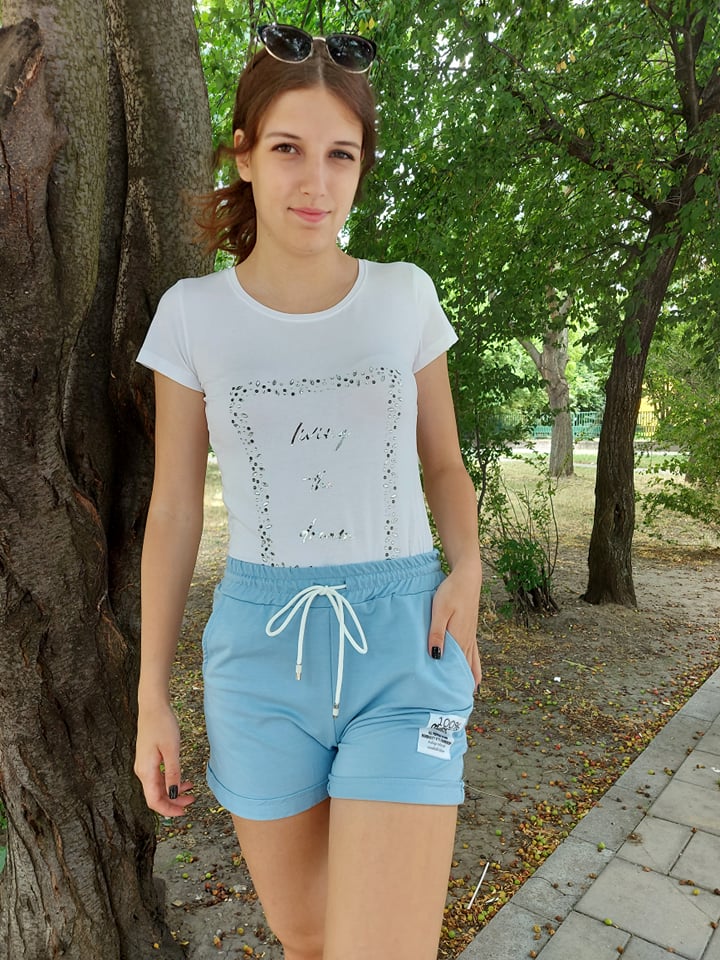 Női, pamut rövidnadrág ( több színben)