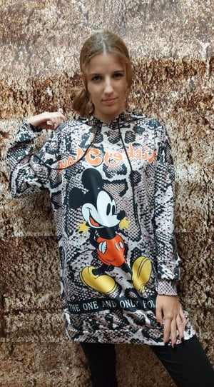 A kép megnyitása diavetítésben, Mickey női kapucnis pulóver
