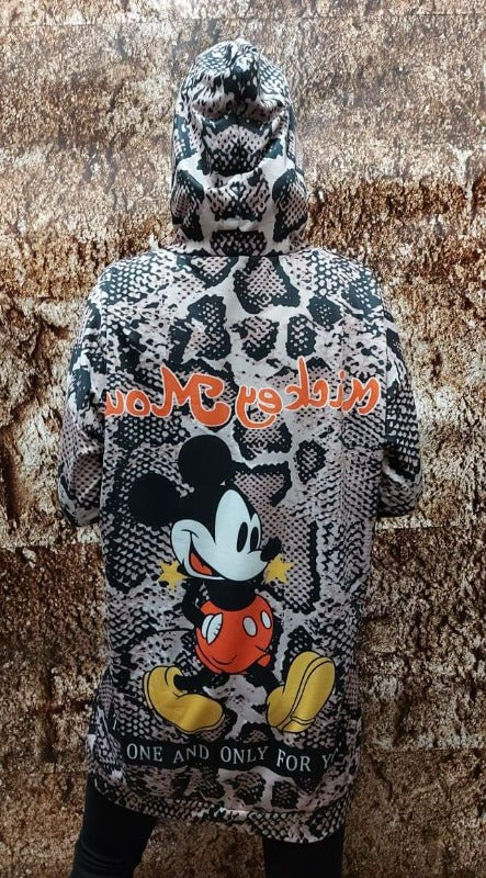 Mickey női kapucnis pulóver