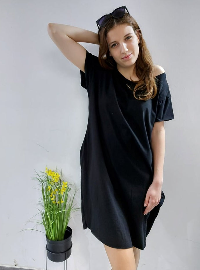 Oldalzsebes női tunika- Plus size