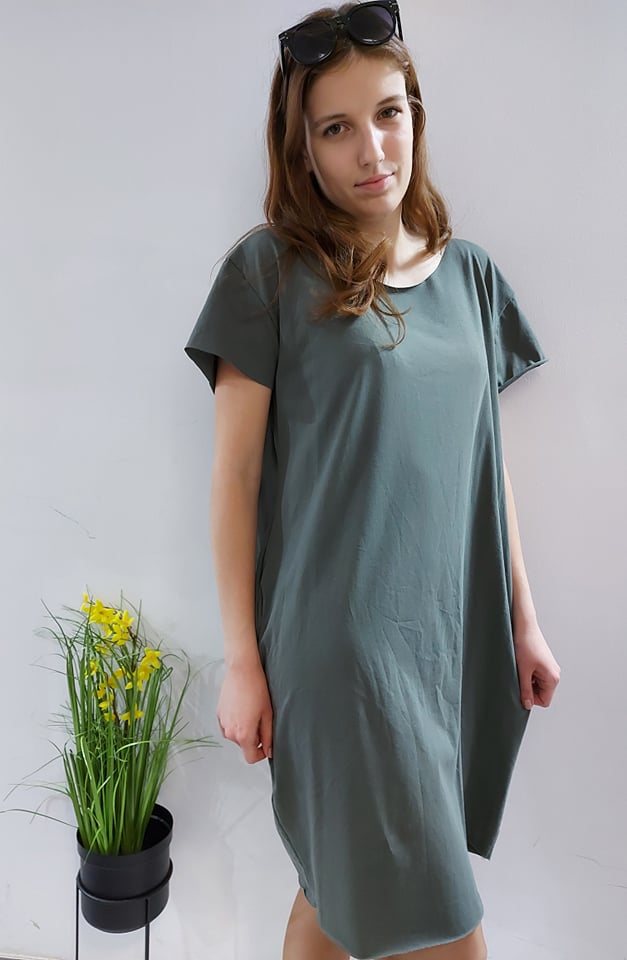 Oldalzsebes női tunika- Plus size