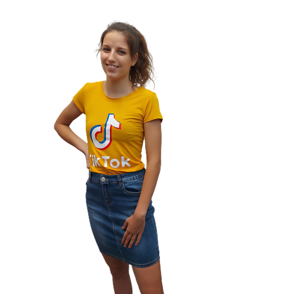 Tik-Tok feliratos női póló - Rainbow Trend Shop